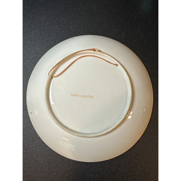 Vintage Hand Painted Cottage Scene Plate 8" Japan Landscape Wall Art - Picture 4 of 5